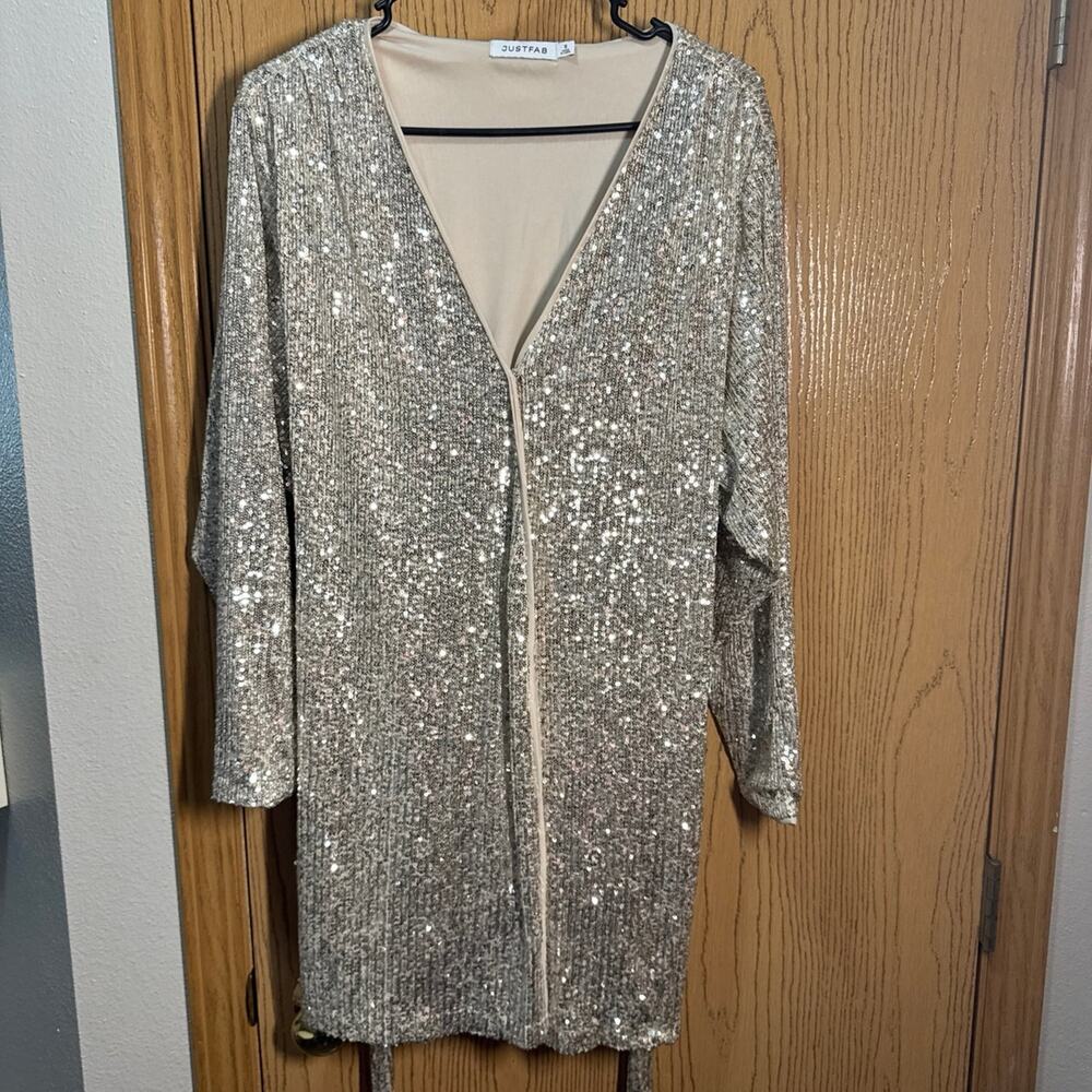JustFab bling Dress size small